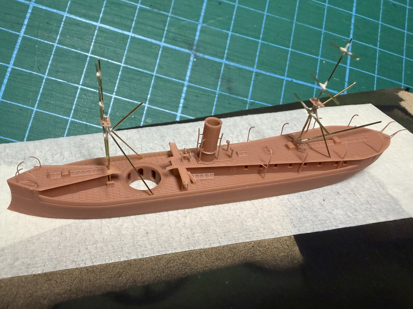 1:700 HNLMS Schorpioen, Ironclad, Monitor, Ram Ship, Royal Netherlands Navy