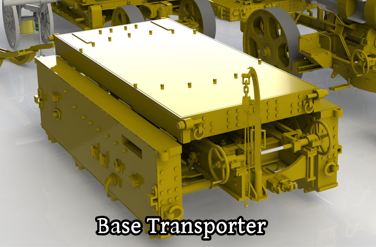 Skoda M.11 siege howitzer model, 3D printed kit, siege gun, base transporter, barrel transporter, accessories, Skoda M.11-Mörser, 1:35, 1:72