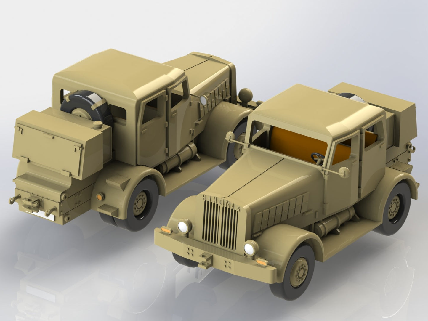 1:72, 1:48, 1:144 German Tractors, Zugmaschine, Hanomag, Sd.Kfz. 7, 9 Famo, 10, Zugkraftwagen, RSO, Raupenschlepper