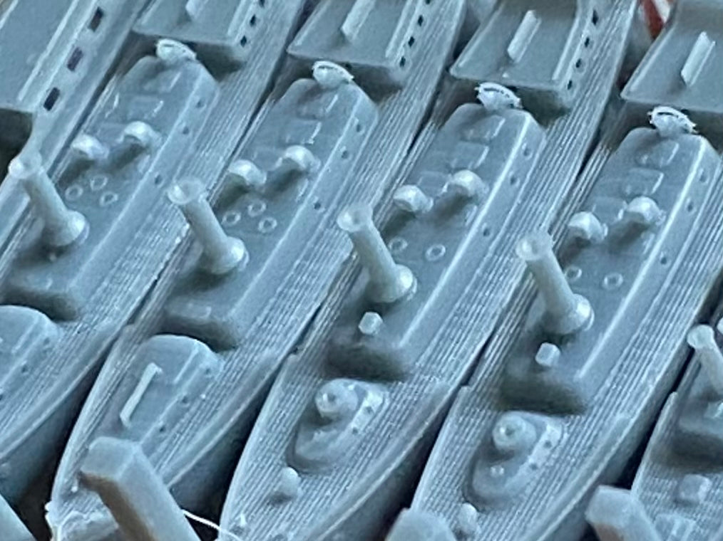 RN boat kit, royal navy, 3D printed accessories, highly detailed, 50 ft steam pinnace, 36 ft motor pinnace, 35 ft fast motor boat, 45 ft admiral's barge, 45 ft fast motor boat