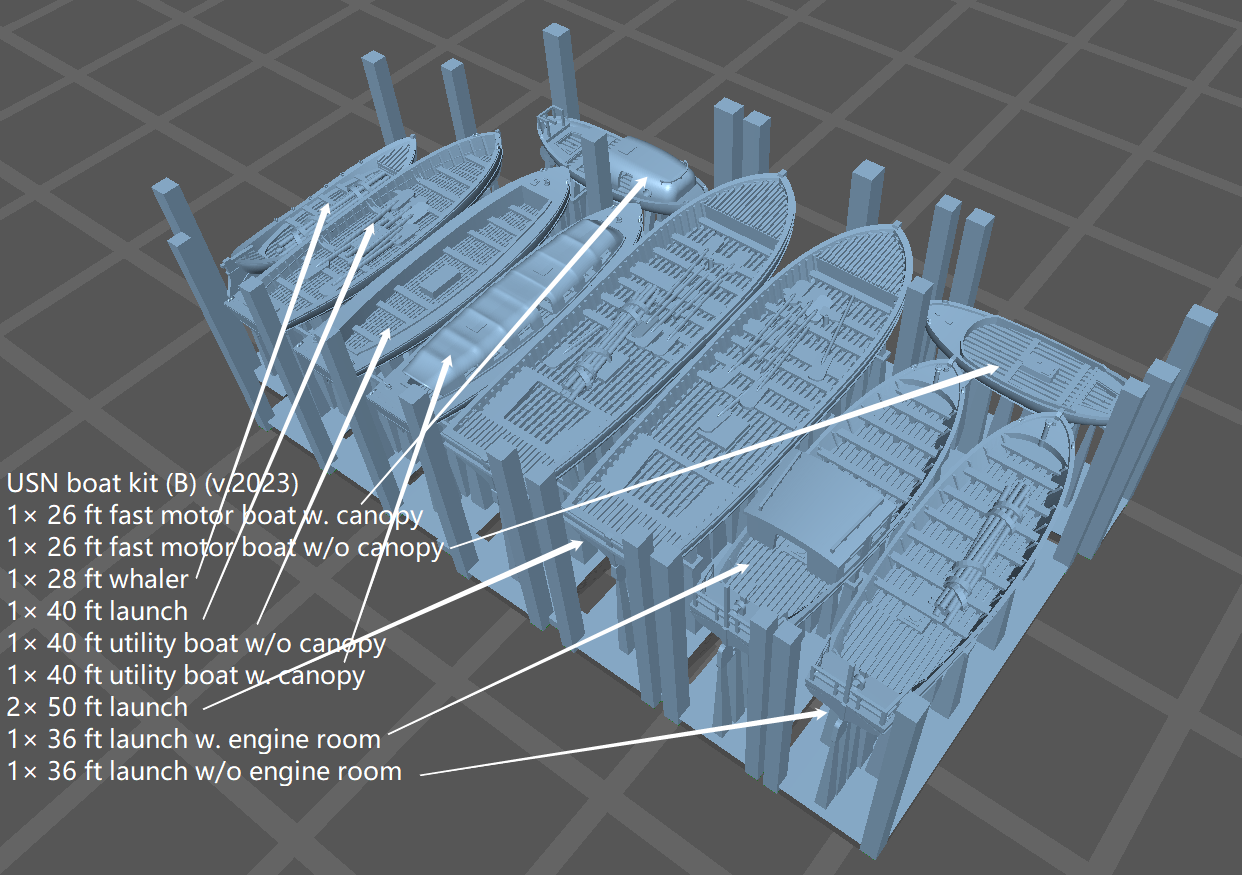 1:700 1:350 USN motor boat, steamer kit, US navy, motor boat, steamer, 55 ft steamer, 35 ft motor boat, 40 ft motor boat, 26 ft motor boat