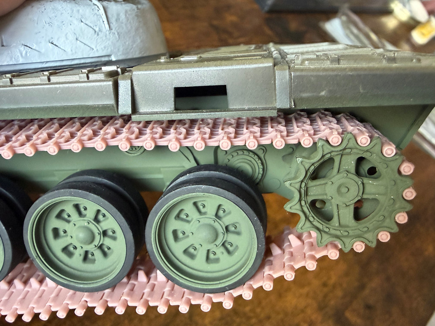 1:35 T54 T62 T72 T90 workable tank tracks, RMSh, OMSh, bewegliche Ketten für T54, T55, T62, T72, T90