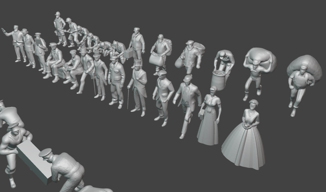 1:700, 1:350, 1:200 Figuren, universal naval figure, civilian and army figure, Pilot figure, 1:700 figure, 3D printed kit, Bausatz, airfields, aircraft carrier