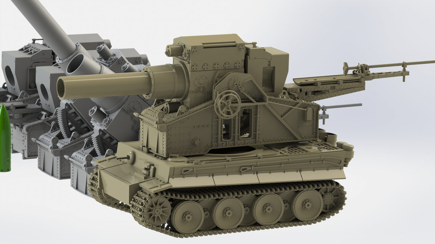 1:35 Karl Gerät, Mörser Karl, Anschiesslafatte I, Bettungsgeschütz, Oberlafette, siege mortar, Gerät 040, Gerät 041, siege howitze, Belagerungsartillerier, 540mm, 600mm mortar