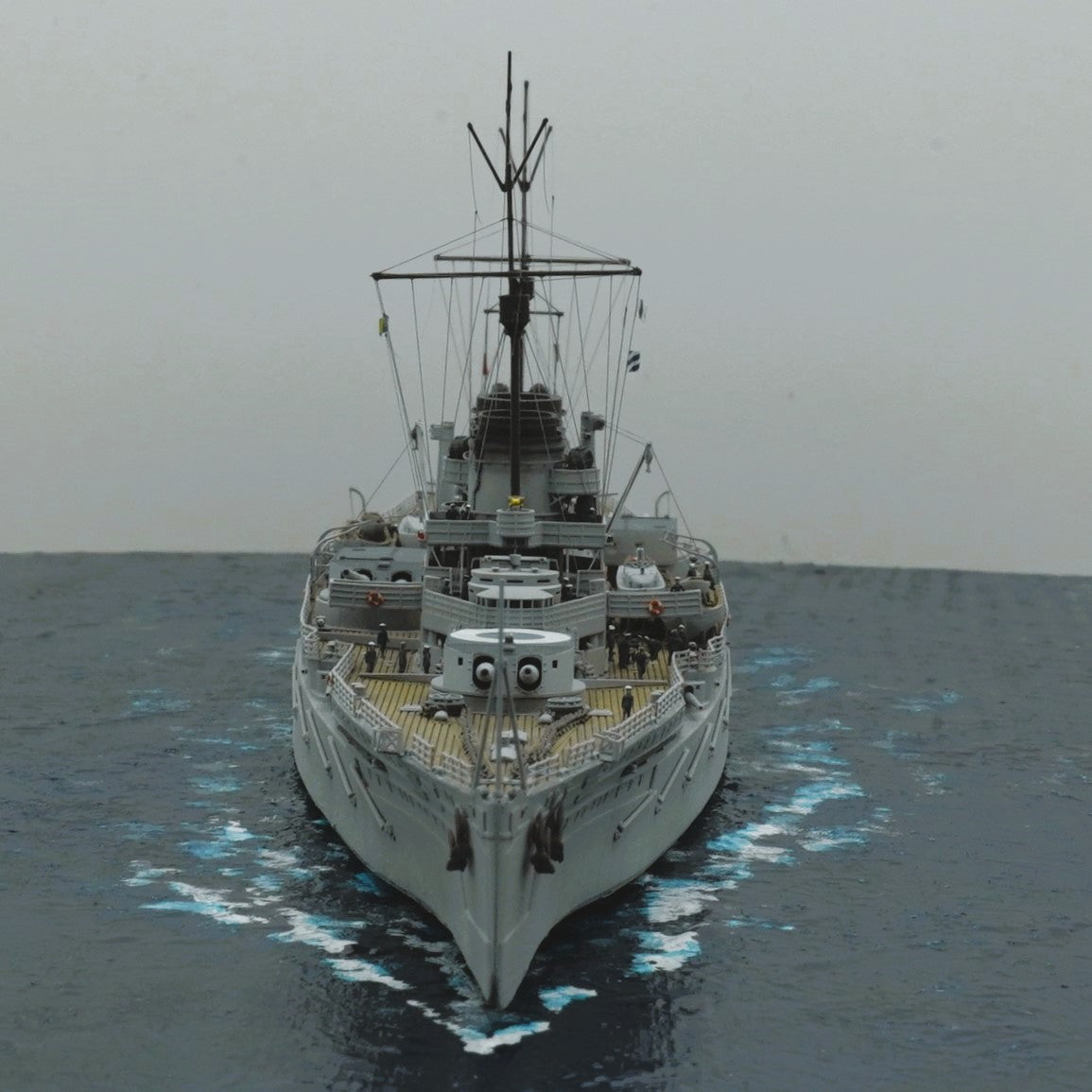 1:700 German Battlecruiser SMS Moltke, SMS Goeben (Yavuz Sultan Selim), 3d printed, resin model, waterline, full hull model