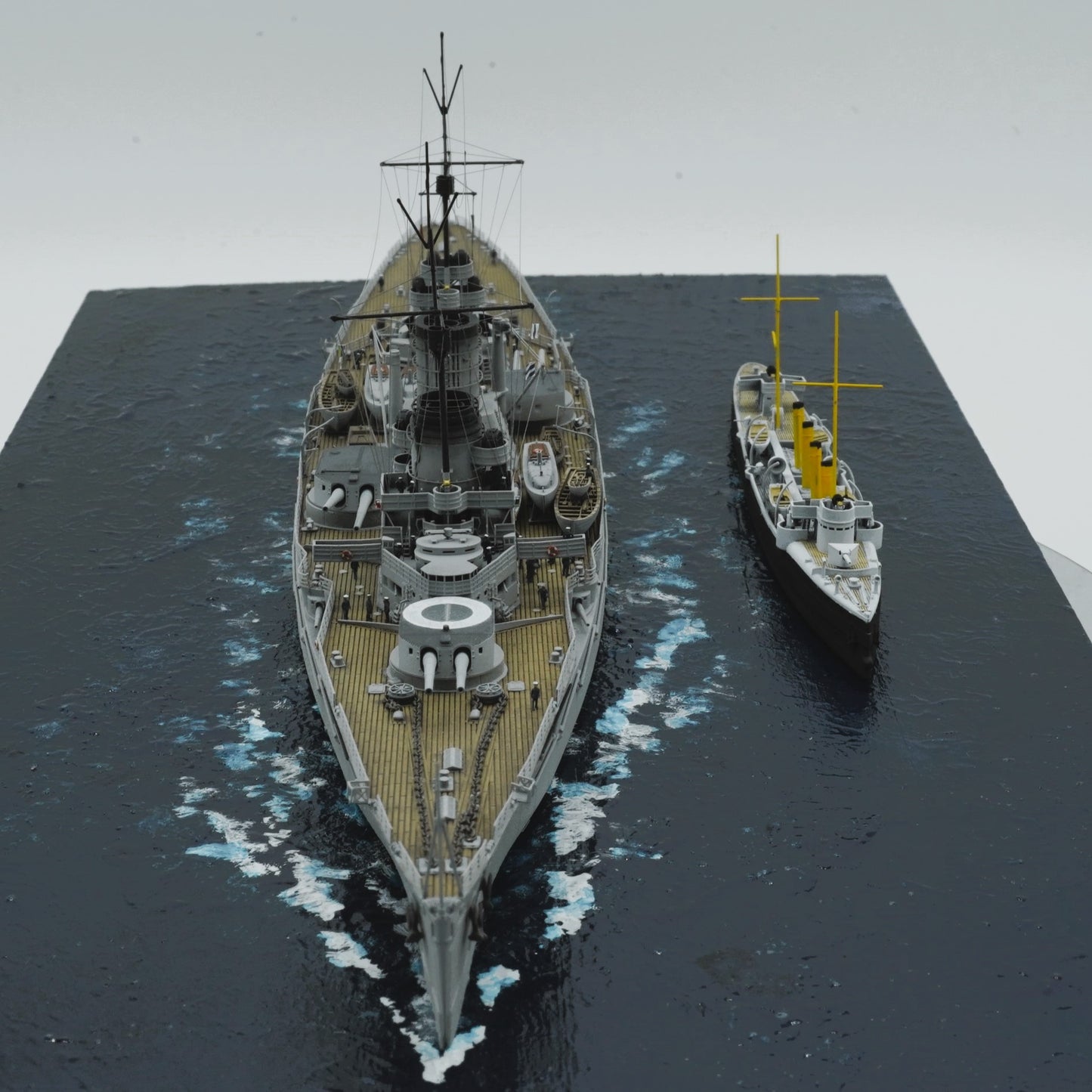 1:700 German Battlecruiser SMS Moltke, SMS Goeben (Yavuz Sultan Selim), 3d printed, resin model, waterline, full hull model