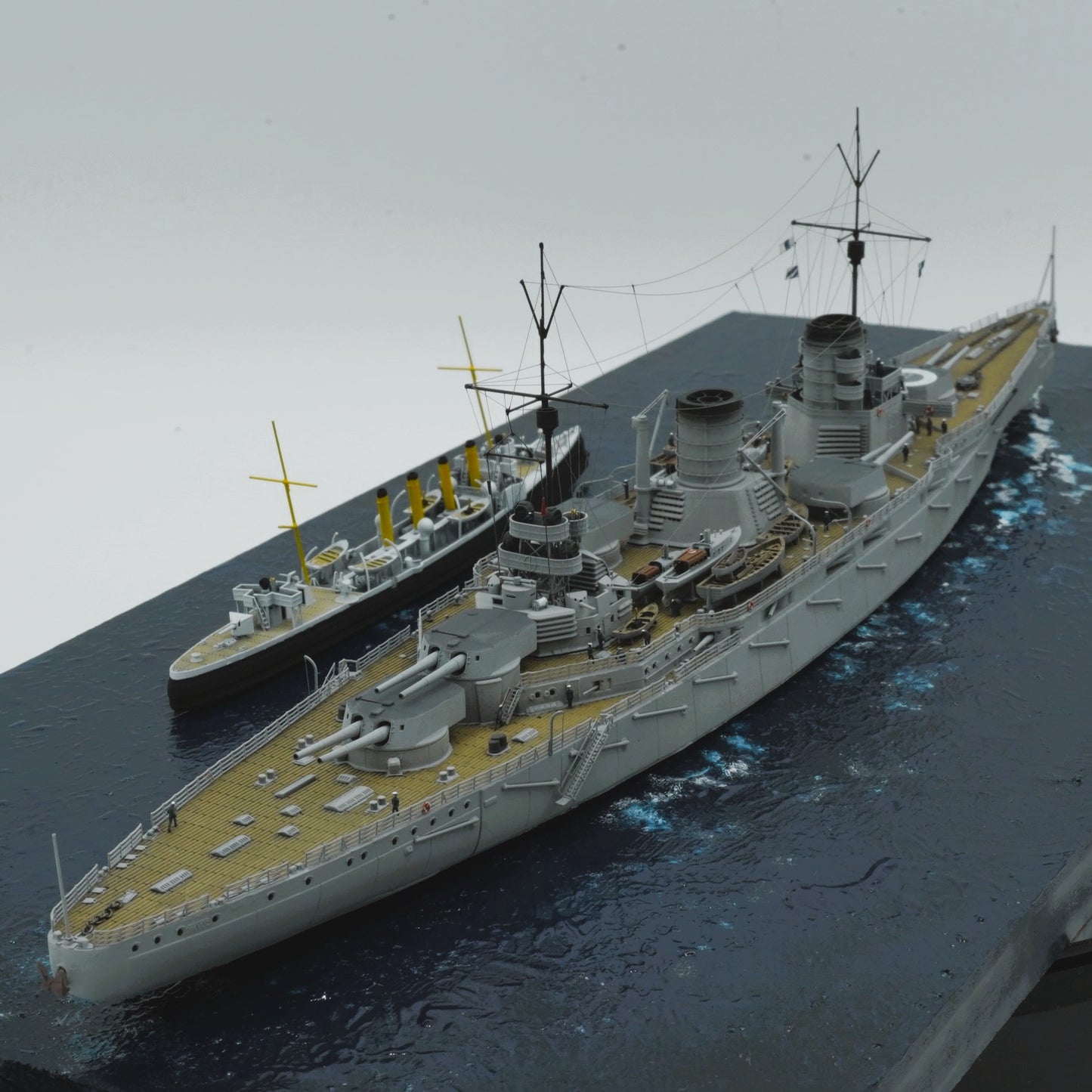 1:700 German Battlecruiser SMS Moltke, SMS Goeben (Yavuz Sultan Selim), 3d printed, resin model, waterline, full hull model