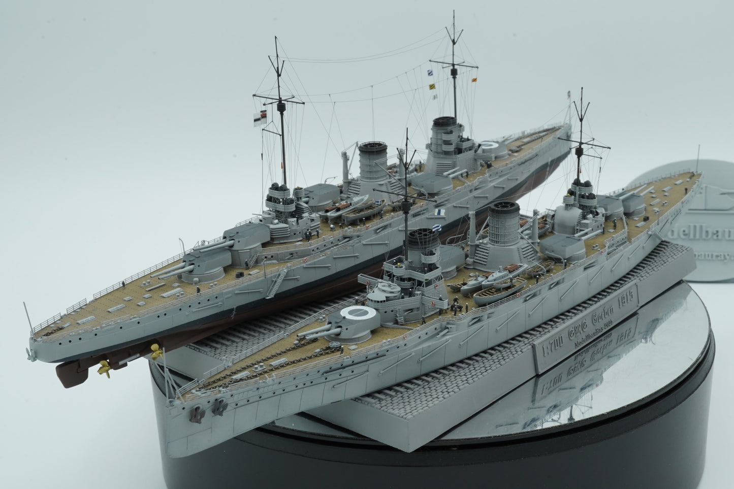 1:700 German Battlecruiser SMS Moltke, SMS Goeben (Yavuz Sultan Selim), 3d printed, resin model, waterline, full hull model
