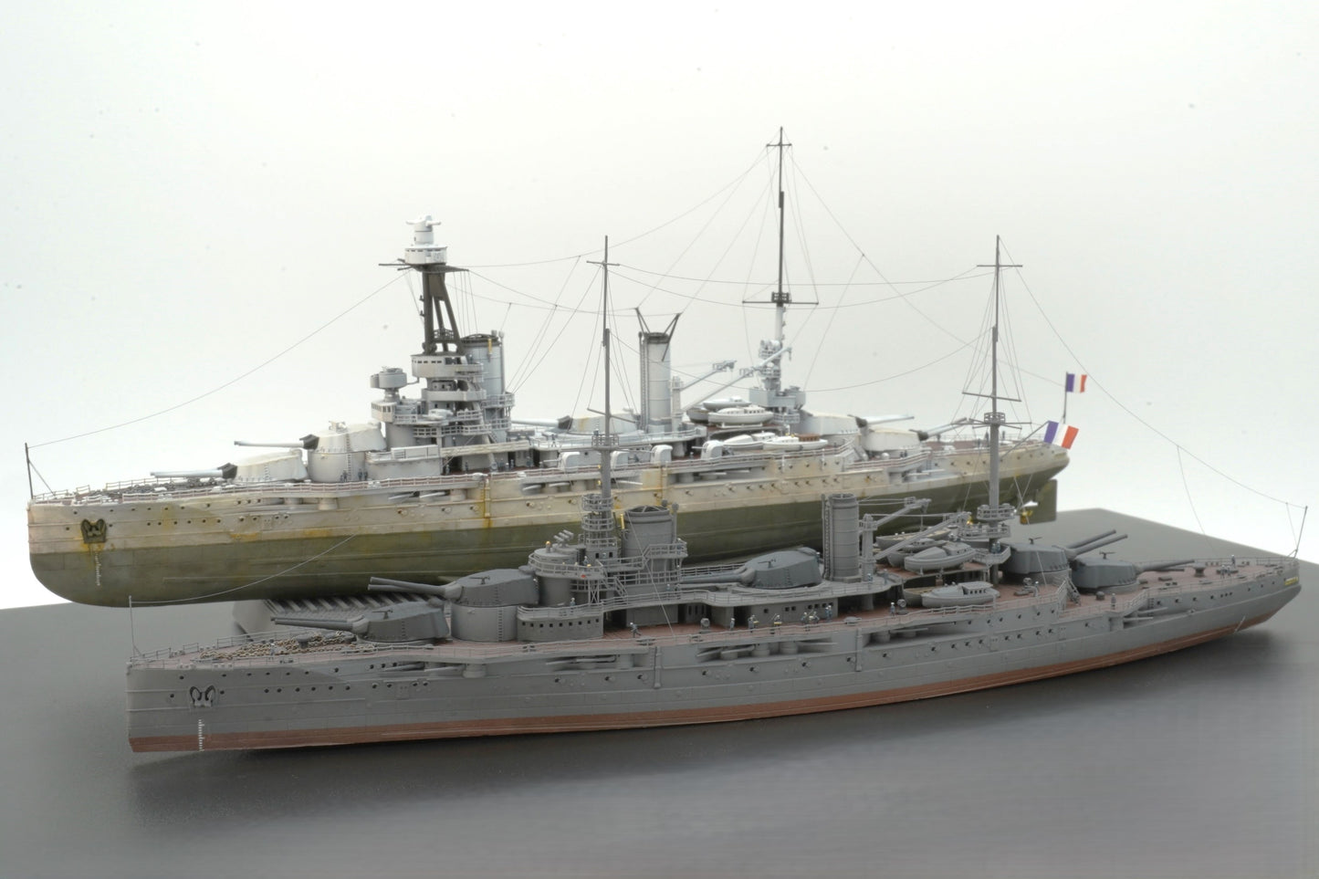 1:700 French Battleship Bretagne, Full Hull, WaterLine, Bretagne class battleship, French Battleship, 3d printed, resin model
