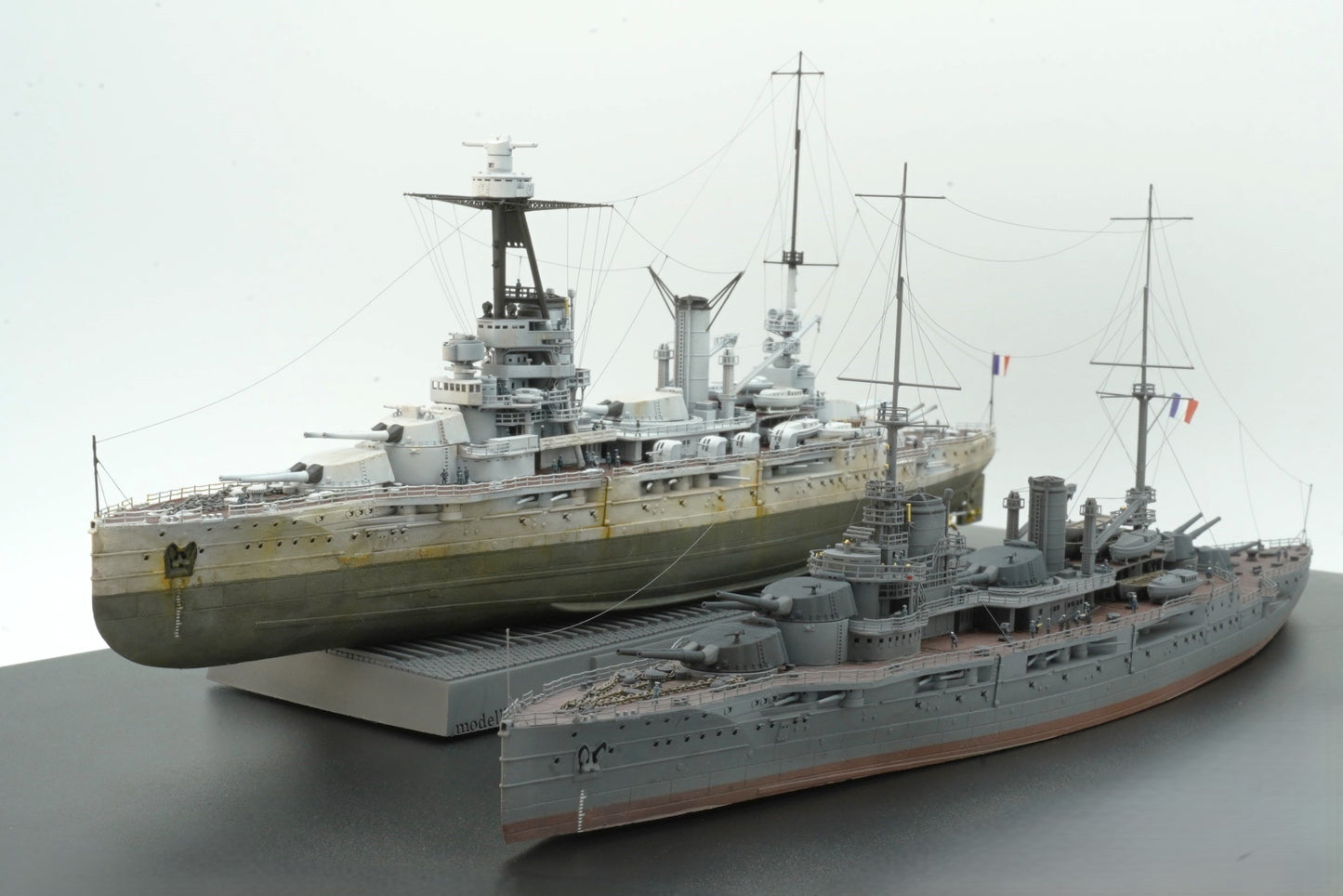 1:700 French Battleship Bretagne, Full Hull, WaterLine, Bretagne class battleship, French Battleship, 3d printed, resin model