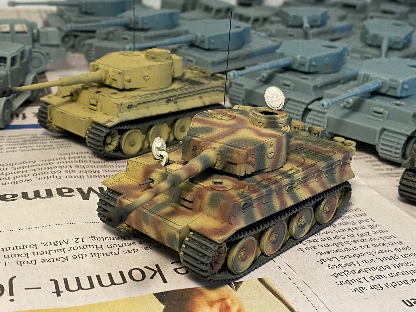 1:72, 1:87 Tiger tank, 1:144 Tiger tank, 3D printed kit, Tiger H, Tiger E, Tiger family. Gearmany tanks