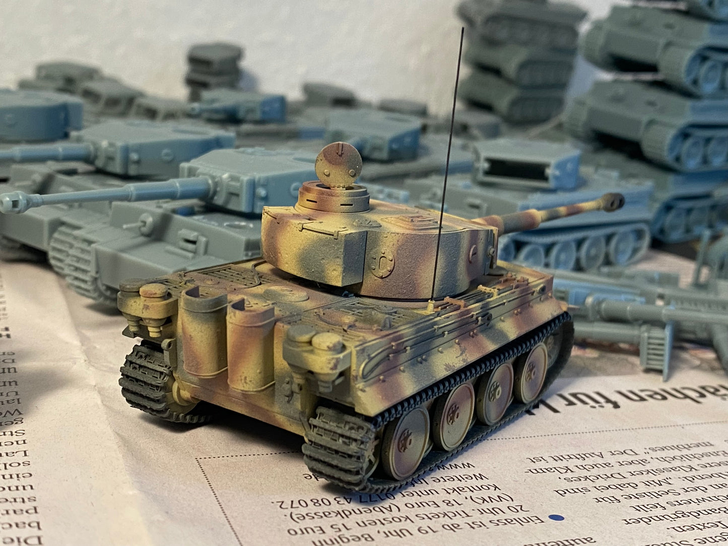 1:72, 1:87 Tiger tank, 1:144 Tiger tank, 3D printed kit, Tiger H, Tiger E, Tiger family. Gearmany tanks