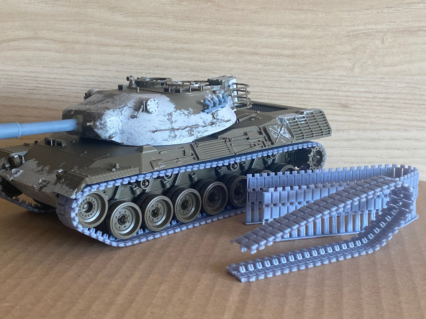 1:35 Leopard 1 tracks, 3D printed Pre-assembled tracks, D630, D139, for Tamya 35064 Leopard 1 tank, half-finished, 1:35 Einsatzbereit Ketten