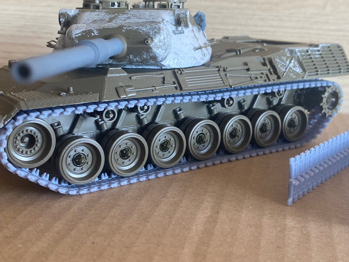 1:35 Leopard 1 tracks, 3D printed Pre-assembled tracks, D630, D139, for Tamya 35064 Leopard 1 tank, half-finished, 1:35 Einsatzbereit Ketten