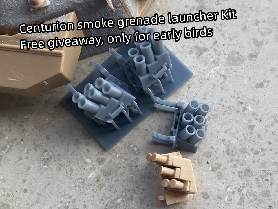 1:35 Pre assembled tracks for Centurion tank, 1:35 Einsatzbereit Ketten, half-finished