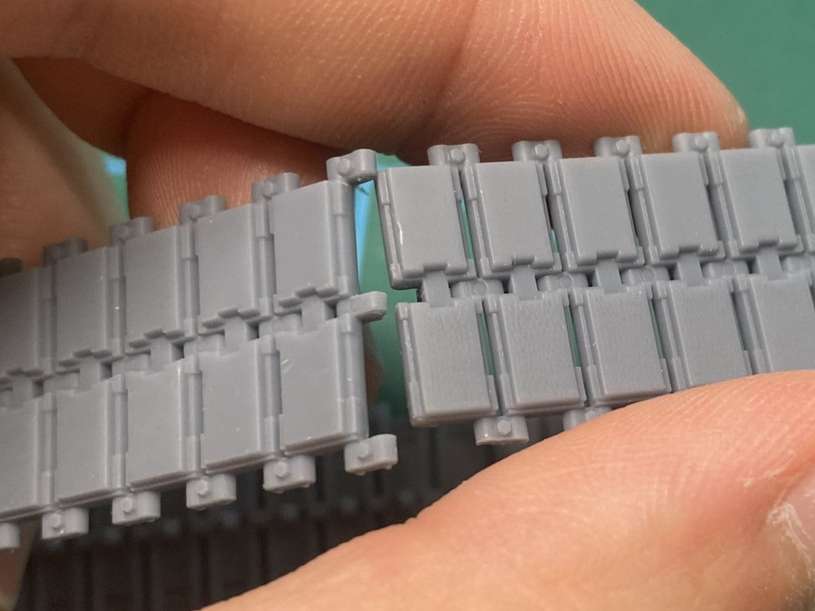 1:35 Pre assembled tracks for Leopard 2, 1:35 Einsatzbereit Ketten, half-finished tracks, 3D printed