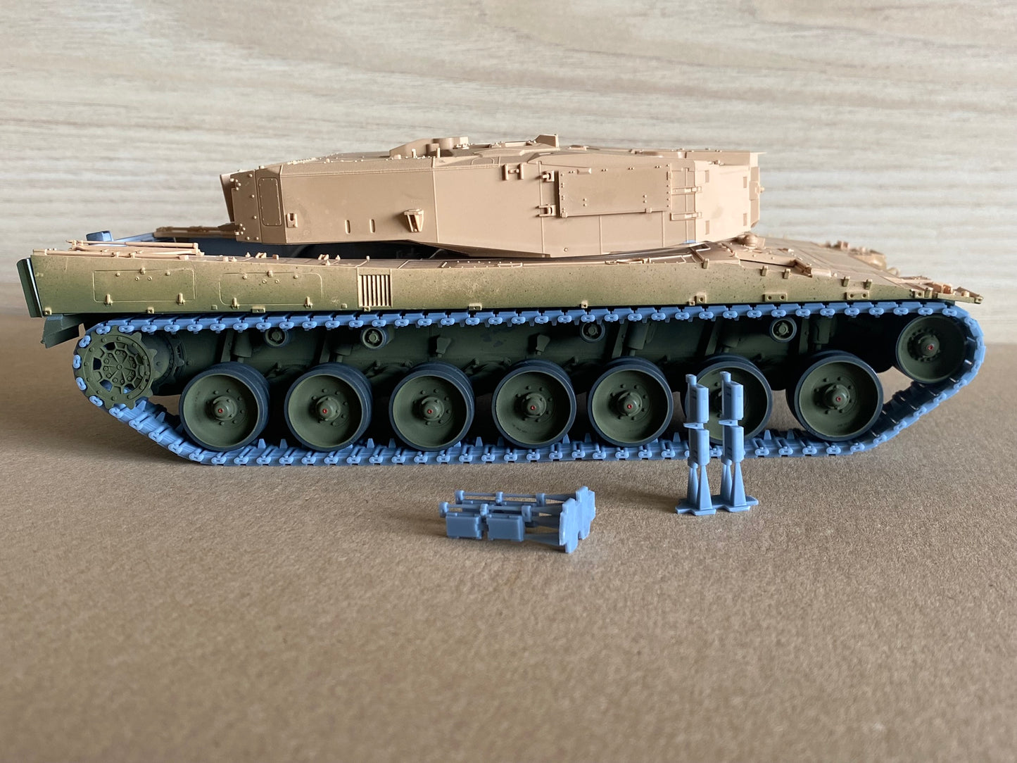 1:35 Pre assembled tracks for Leopard 2, 1:35 Einsatzbereit Ketten, half-finished tracks, 3D printed