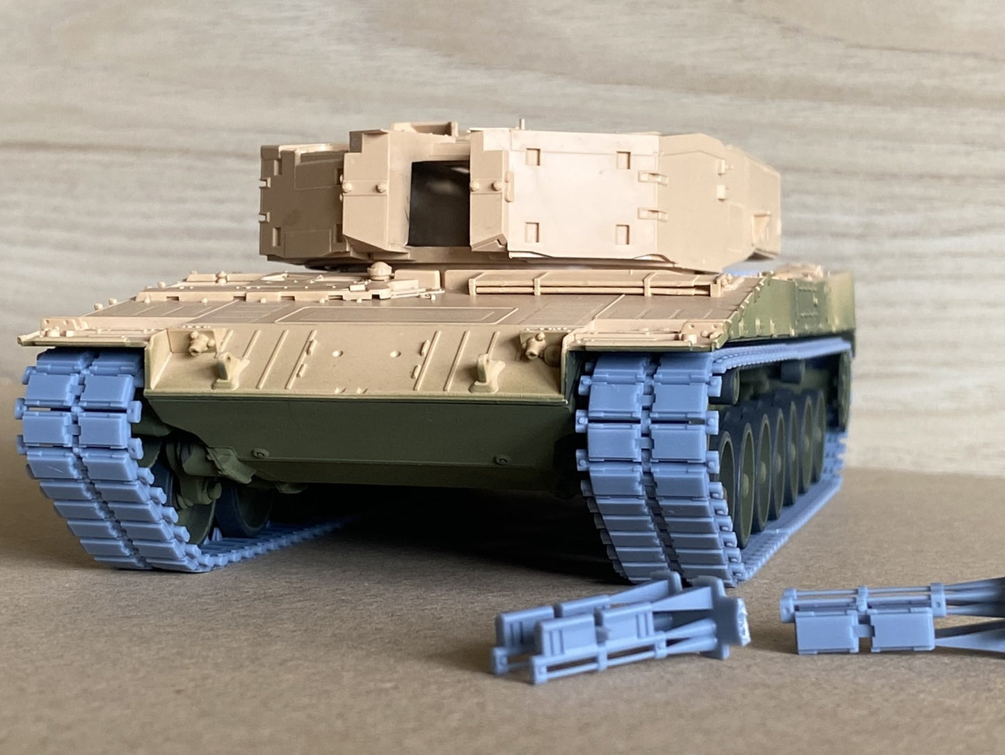 1:35 Pre assembled tracks for Leopard 2, 1:35 Einsatzbereit Ketten, half-finished tracks, 3D printed