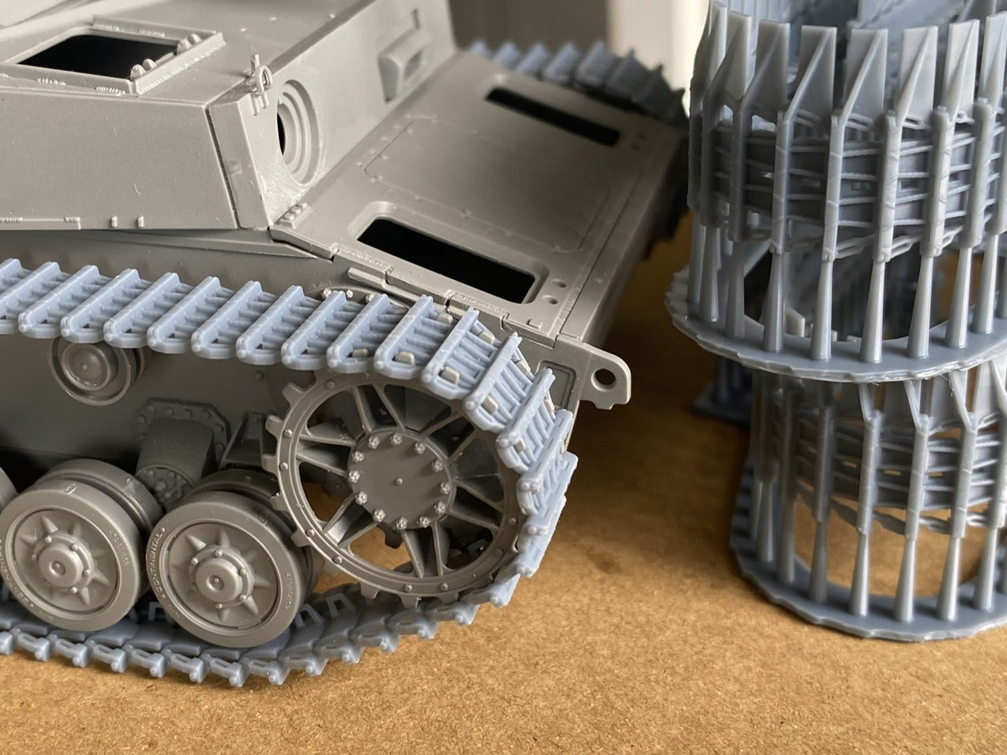 1:35 Pre assembled tracks for Panzer IV, Winterketten, Ostketten, 1:35 Einsatzbereit Ketten, half-finished tracks, 3D printed, Ostwind, Wirbelwind, Flakpanzer