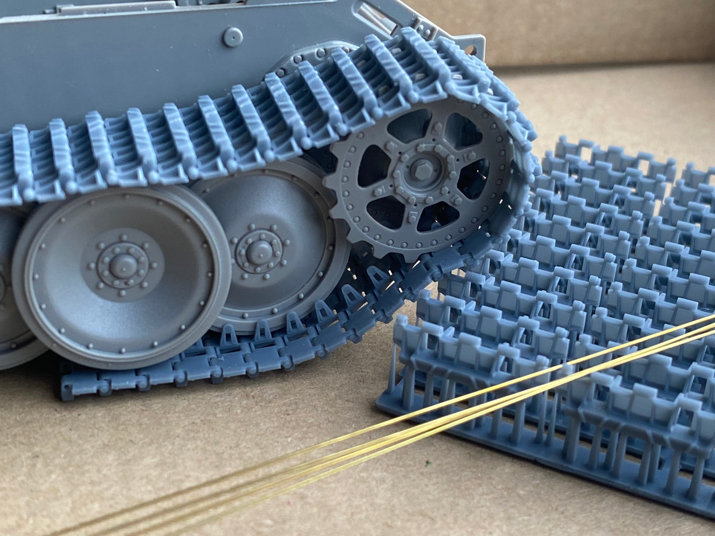 1:35 Panther workable tracks, Workable Track Links for Panther, 3D printed, 1