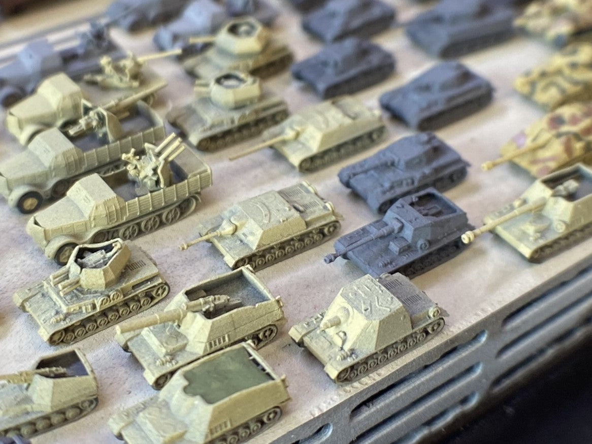 1:700, 1:350 German artillery, Anti-aircraft gun kit, Self-propelled howitzer, aa guns, anti-tank gun, Hummel, Wespe, ammo car, sfh 18, leFH 18, Pak40, Pak43, Flak 18