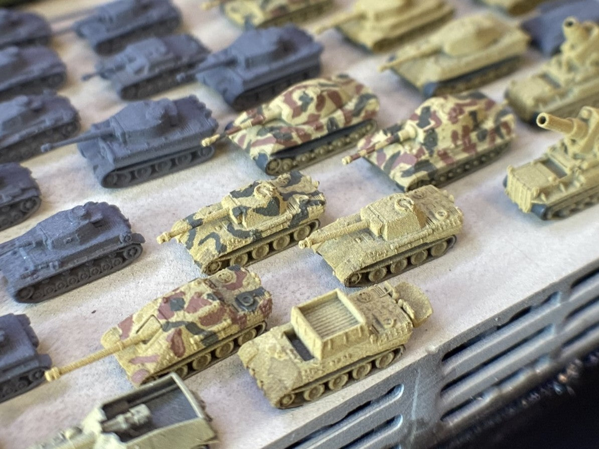 1:700, 1:350 German heavy tank kit, Tiger tank, King Tiger tank, Jadgtiger, Elephant, Tiger P, Sturmtiger, VK4501, Bergepanzer Tiger P