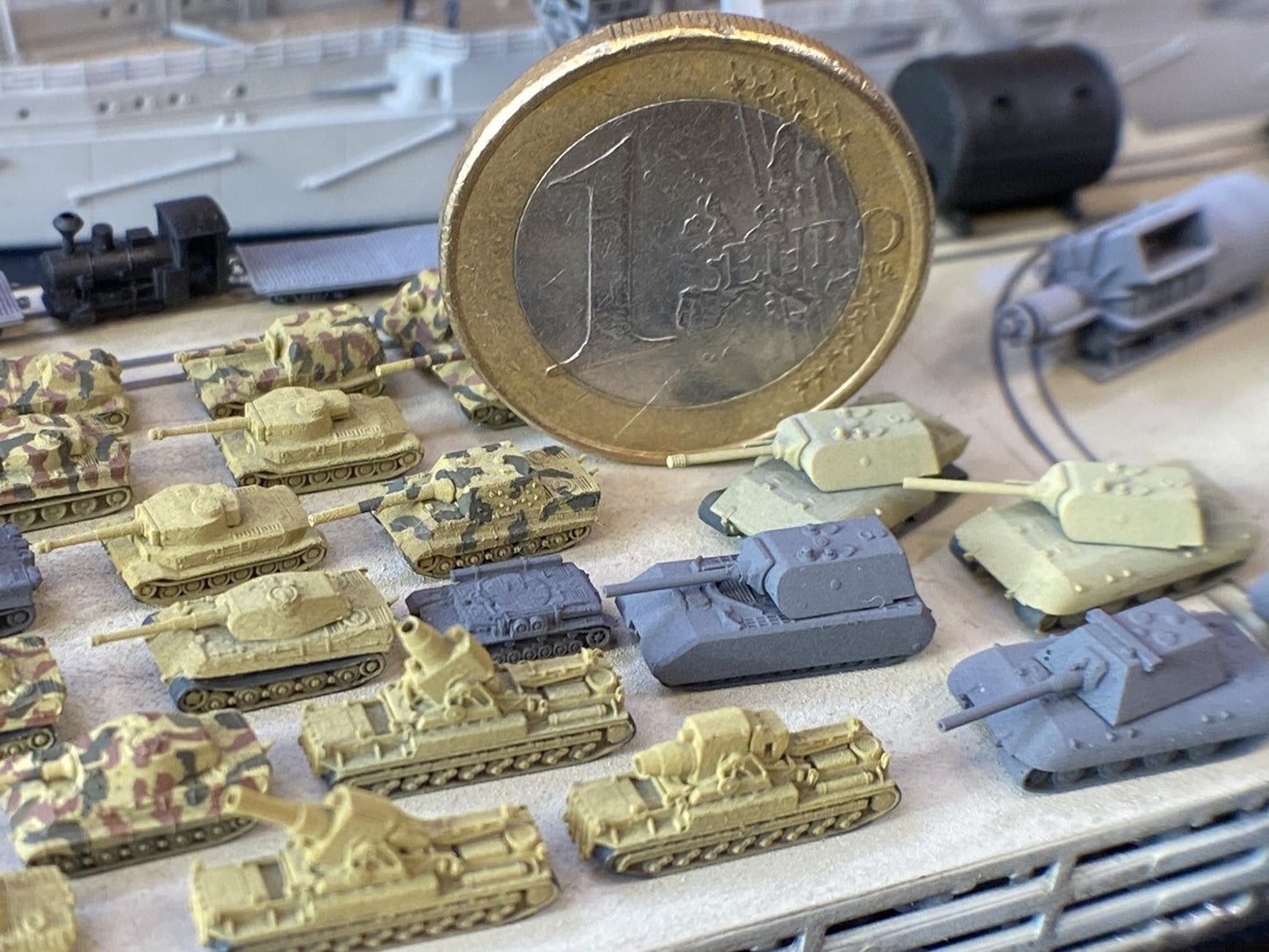 1:700, 1:350 German heavy tank kit, Tiger tank, King Tiger tank, Jadgtiger, Elephant, Tiger P, Sturmtiger, VK4501, Bergepanzer Tiger P