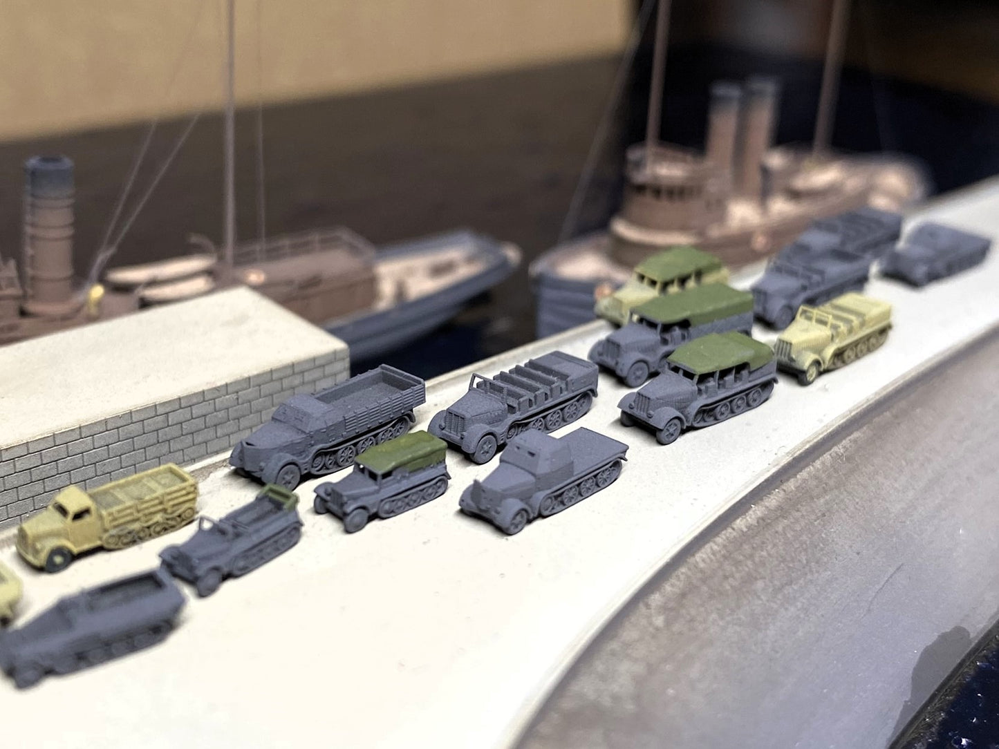 1:700, 1:350 German half track truck kit, Sdkfz 9, FAMO, Sdkfz 10, Sdkfz 7, Sdkfz 8, 3d printed parts, diorama, wwii german