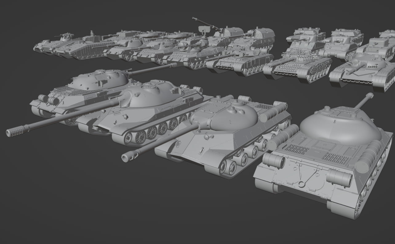 1:700 1:350 Russian postwar tanks and vehicles, cold war, T54, T55, T62, T72, T64, T80, T90, BMP1, BMP, BTR80, IS3, IS7, IS4, T10