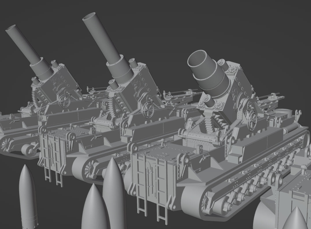 1:700, 1:350 German super heavy tanks set, P1000 Ratte und P1500 landkreuzer, E100, Maus, Karl Gerät, Krupp Räumer S, V2