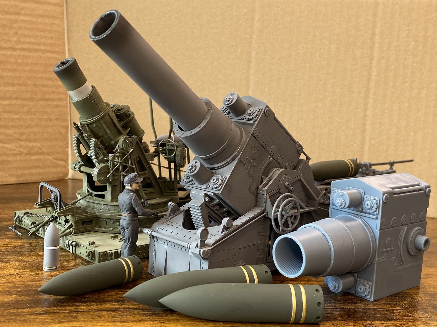 1:35 Karl Gerät, Mörser Karl, Anschiesslafatte I, Bettungsgeschütz, Oberlafette, siege mortar, Gerät 040, Gerät 041, siege howitze, Belagerungsartillerier, 540mm, 600mm mortar