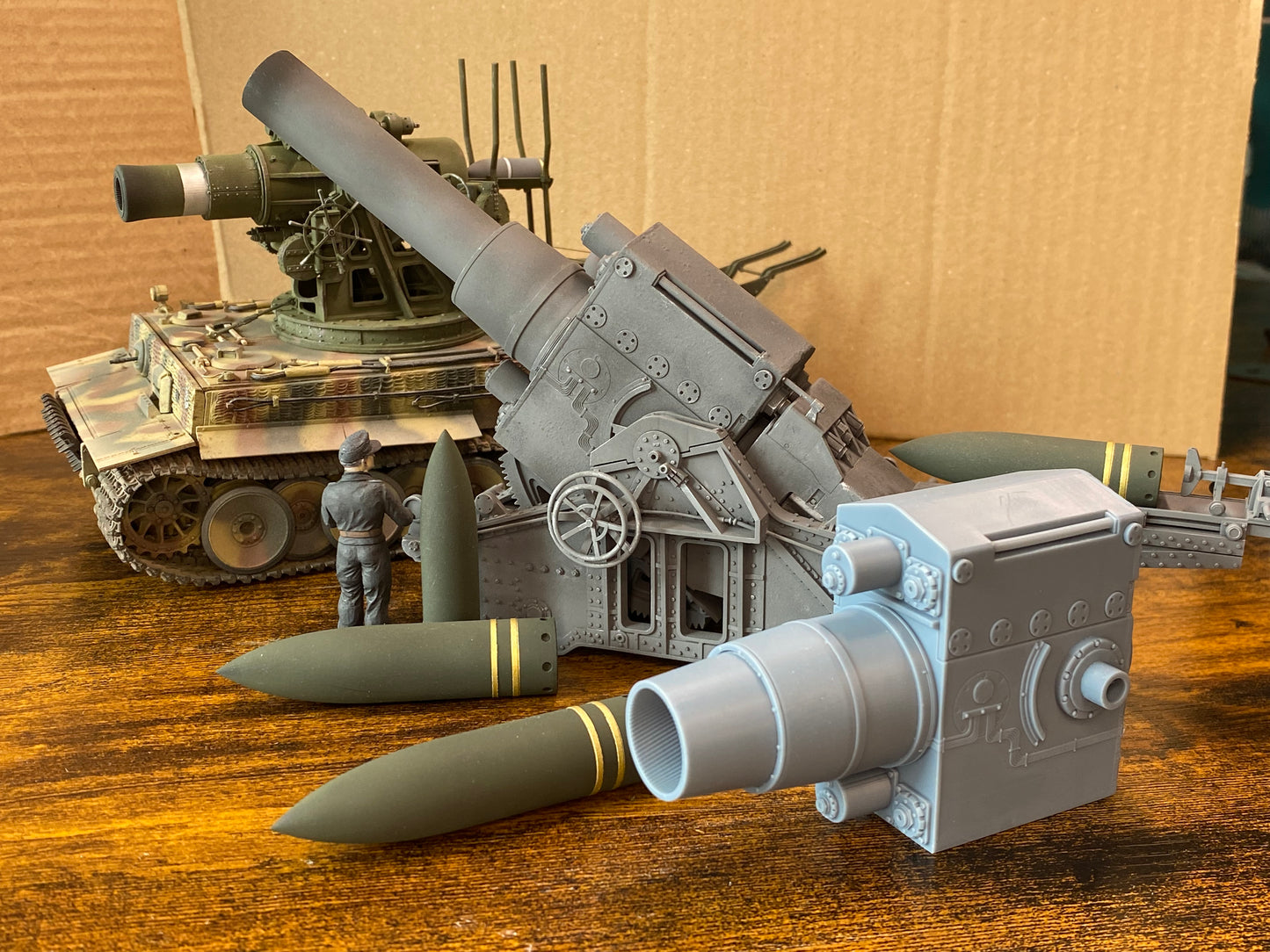 1:35 Karl Gerät, Mörser Karl, Anschiesslafatte I, Bettungsgeschütz, Oberlafette, siege mortar, Gerät 040, Gerät 041, siege howitze, Belagerungsartillerier, 540mm, 600mm mortar