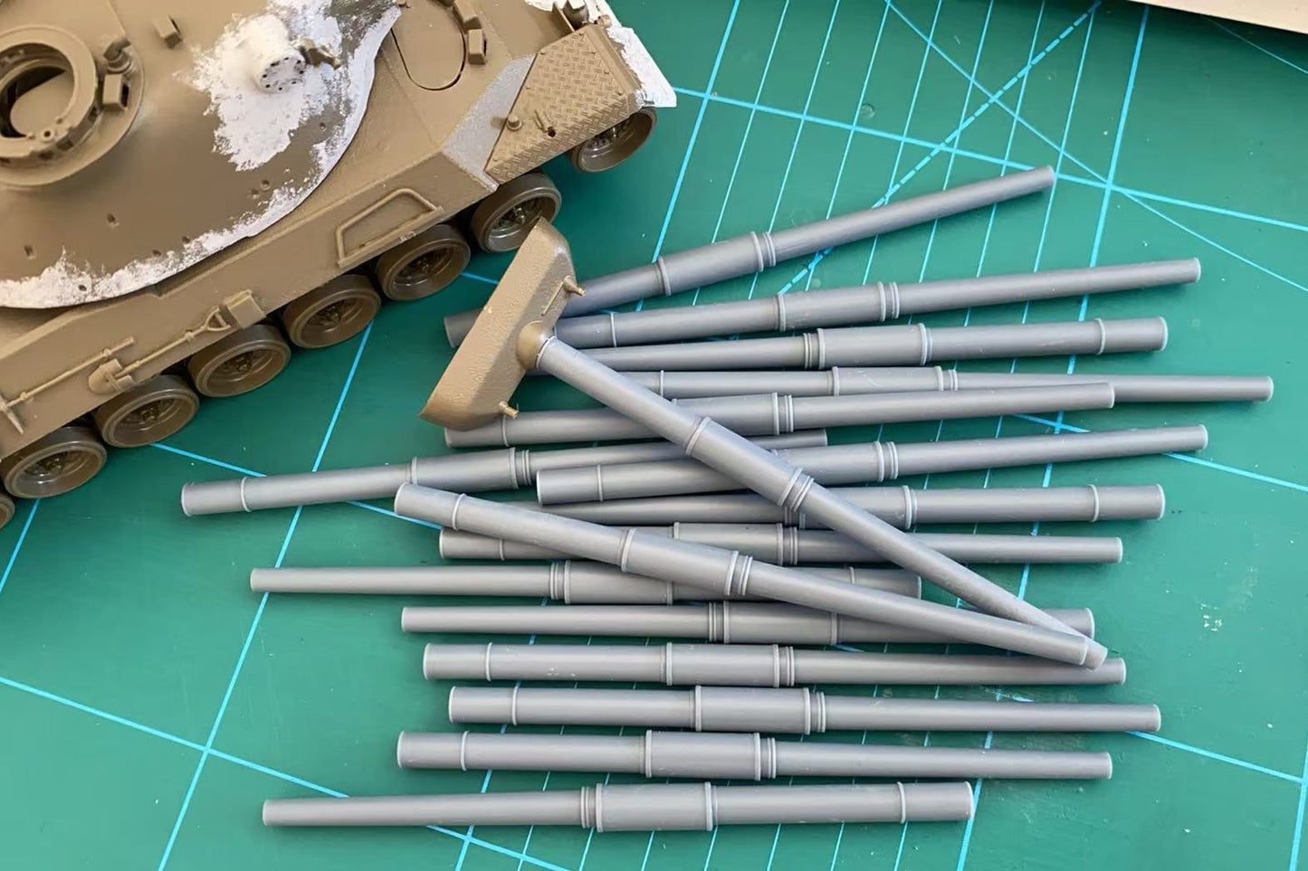1:35 3D Printed barrels, replacement barrel, rifled barrels, gun barrels, 3D printed upgrade accessories