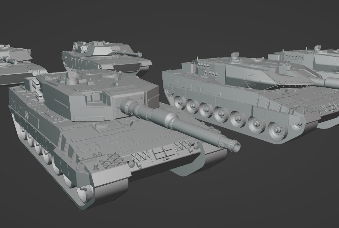 1:700 1:350 German postwar tanks and vehicles, cold war, Leopard 1, Leopard 2, Gepard, Pzh2000, Puma, IFV, Marder IFV, HS 30 Spz