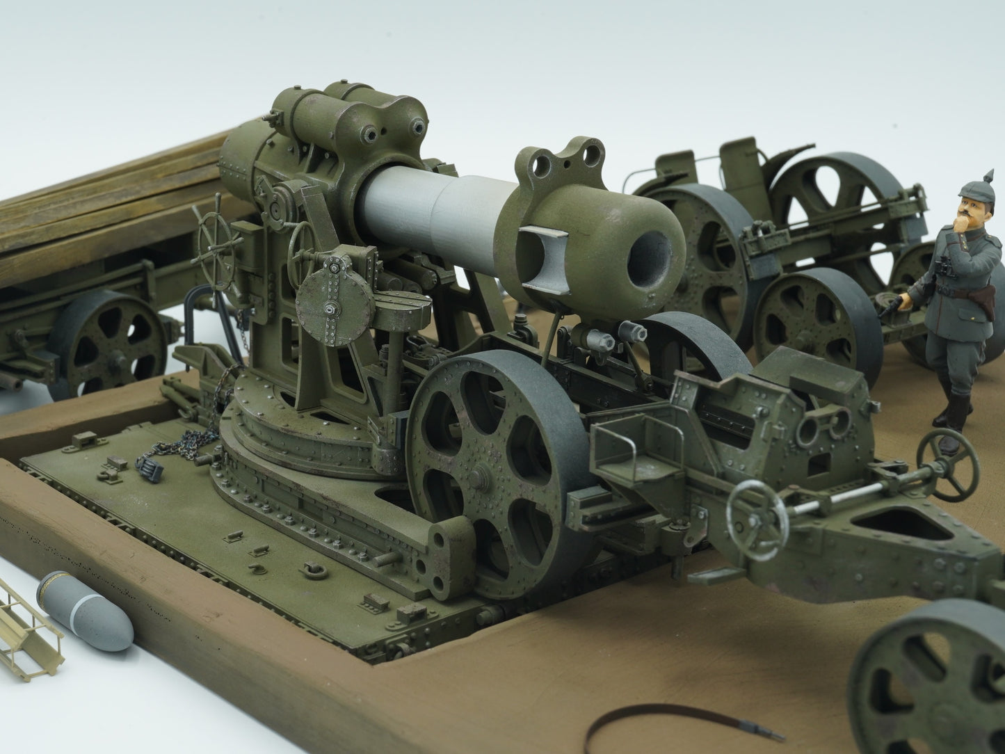 Skoda M.11 siege howitzer model, 3D printed kit, siege gun, base transporter, barrel transporter, accessories, Skoda M.11-Mörser, 1:35, 1:72