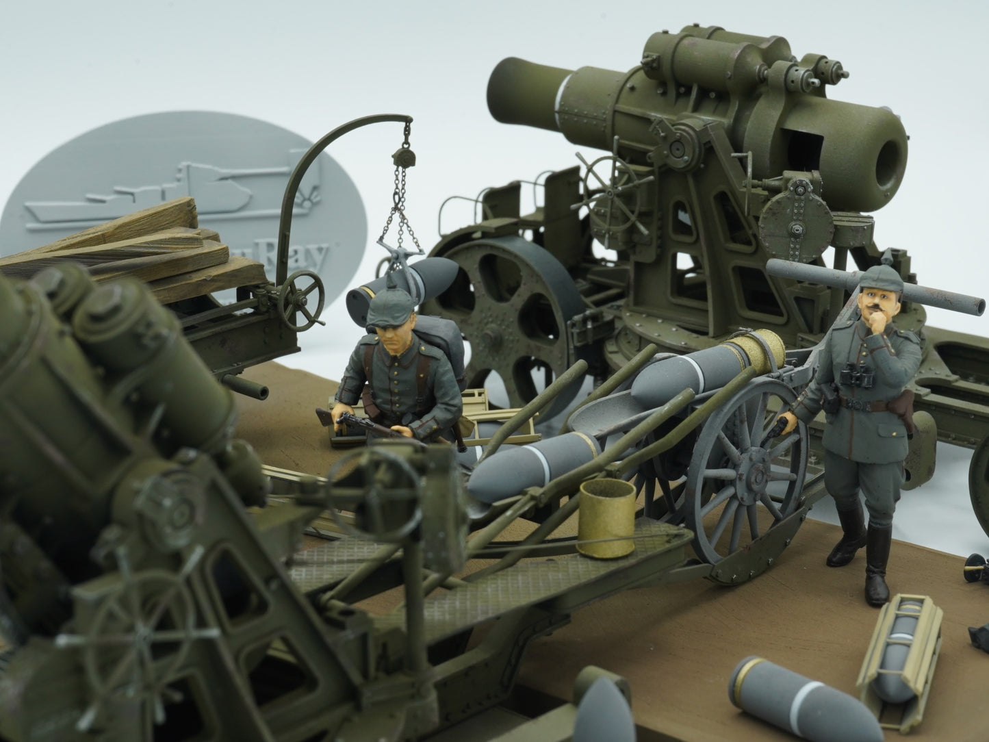 Skoda M.11 siege howitzer model, 3D printed kit, siege gun, base transporter, barrel transporter, accessories, Skoda M.11-Mörser, 1:35, 1:72