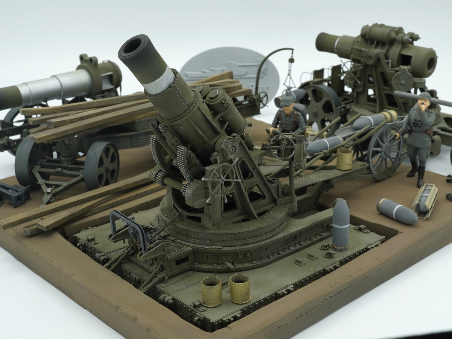 Skoda M.11 siege howitzer model, 3D printed kit, siege gun, base transporter, barrel transporter, accessories, Skoda M.11-Mörser, 1:35, 1:72