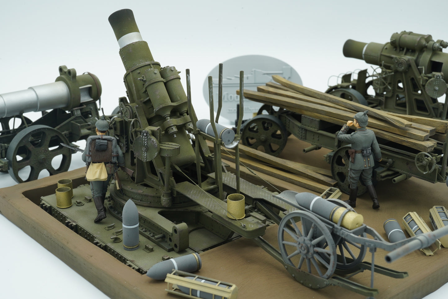 Skoda M.11 siege howitzer model, 3D printed kit, siege gun, base transporter, barrel transporter, accessories, Skoda M.11-Mörser, 1:35, 1:72