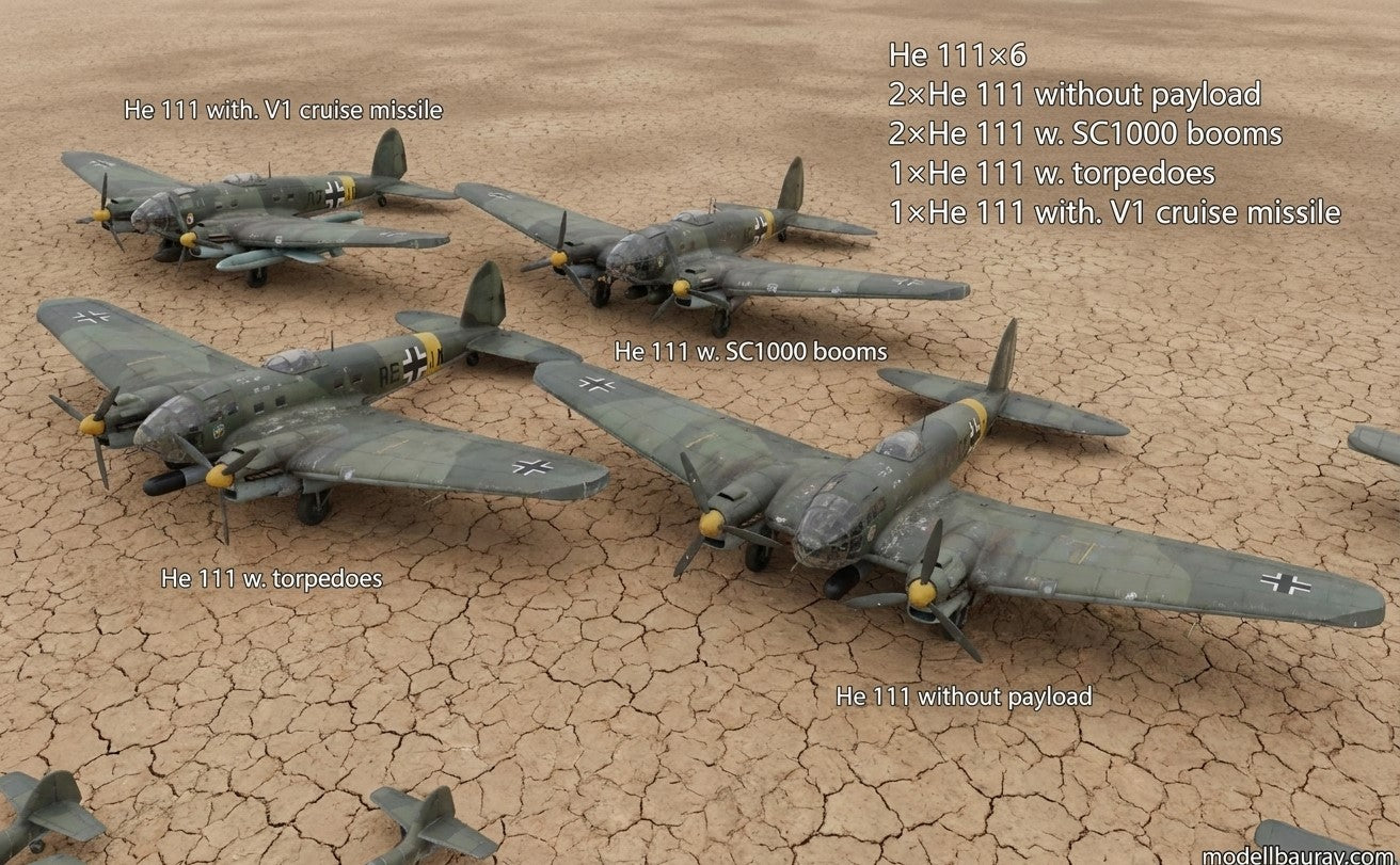 1:700 Luftwaffe plane model, German Plane model, Luftwaffe, Bf109, Fw190, Ju87, Ju52, Bf110, Me262, He111, fighter, bomber, dive bomber
