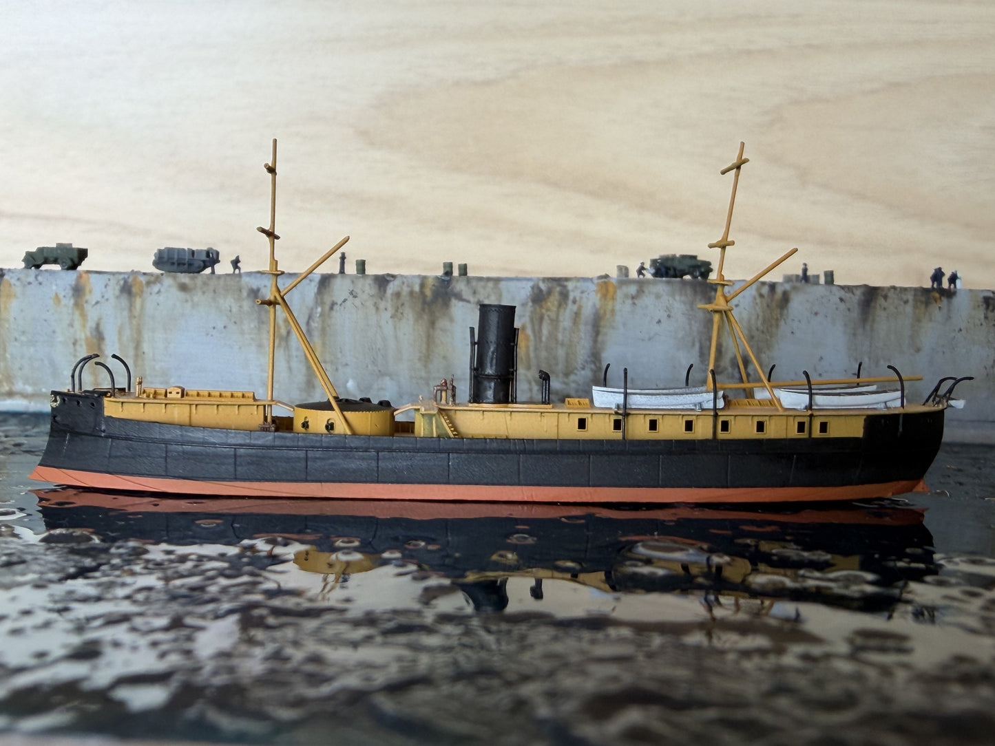 1:700 HNLMS Schorpioen, Ironclad, Monitor, Ram Ship, Royal Netherlands Navy