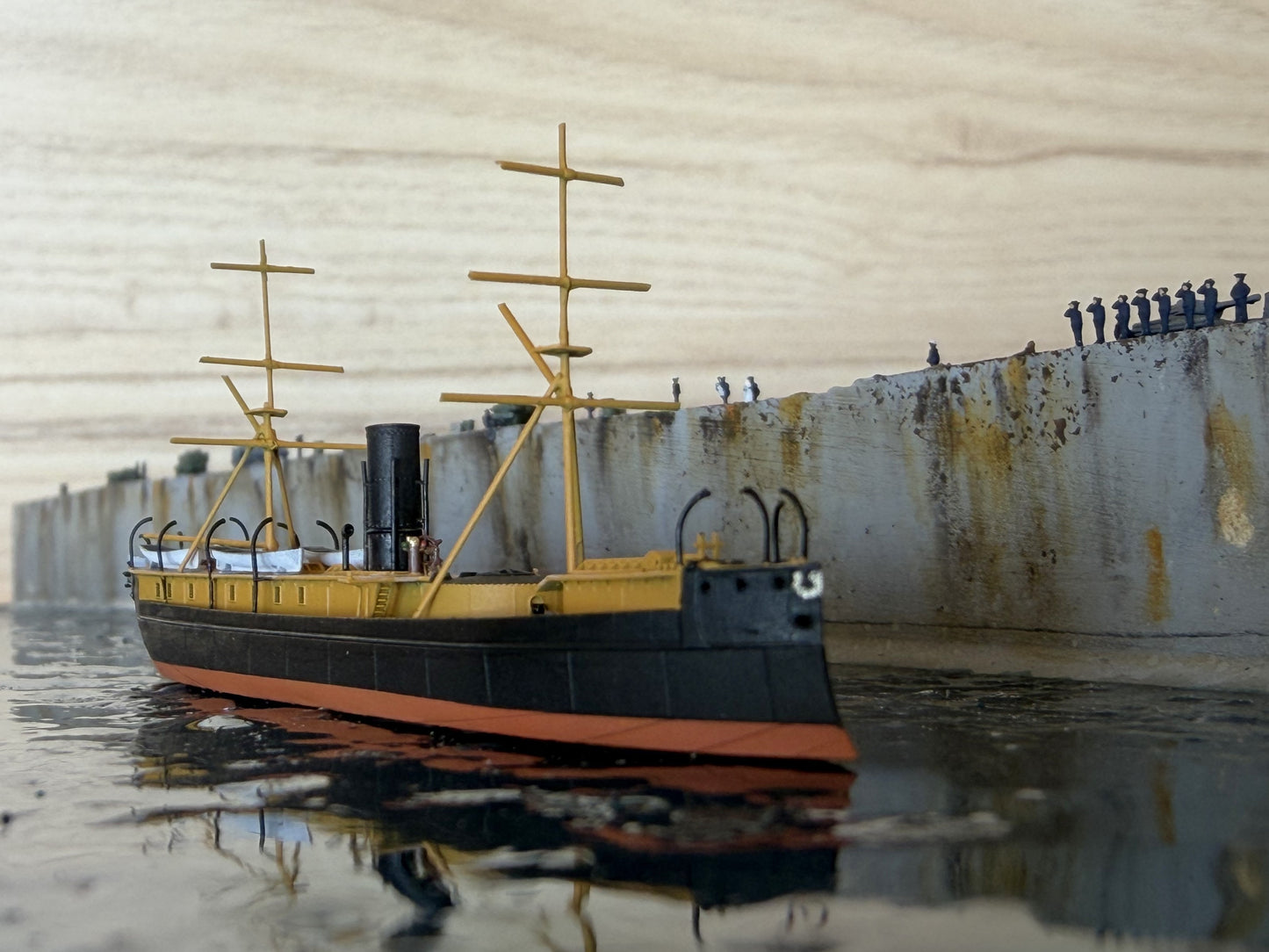 1:700 HNLMS Schorpioen, Ironclad, Monitor, Ram Ship, Royal Netherlands Navy