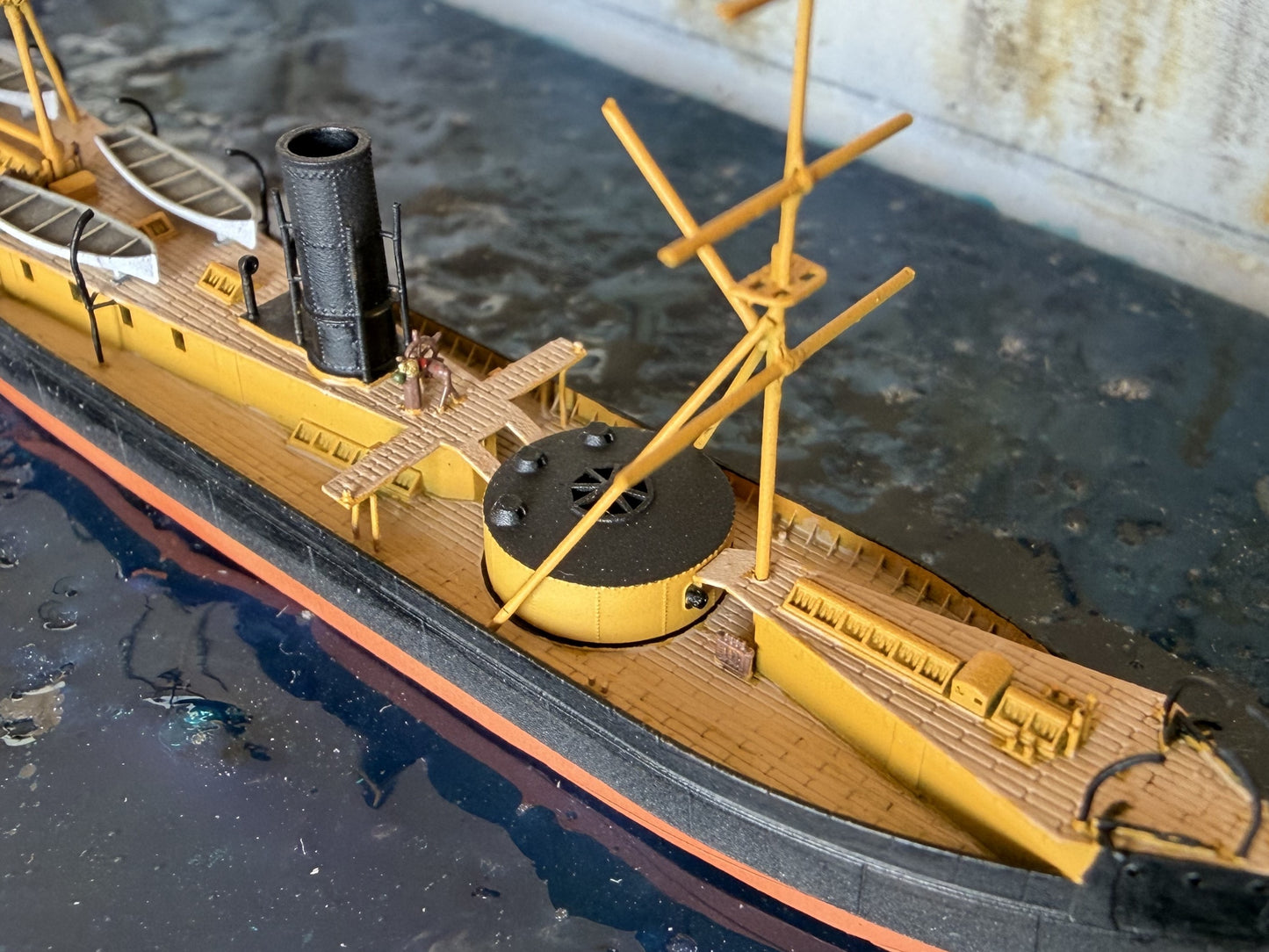 1:700 HNLMS Schorpioen, Ironclad, Monitor, Ram Ship, Royal Netherlands Navy