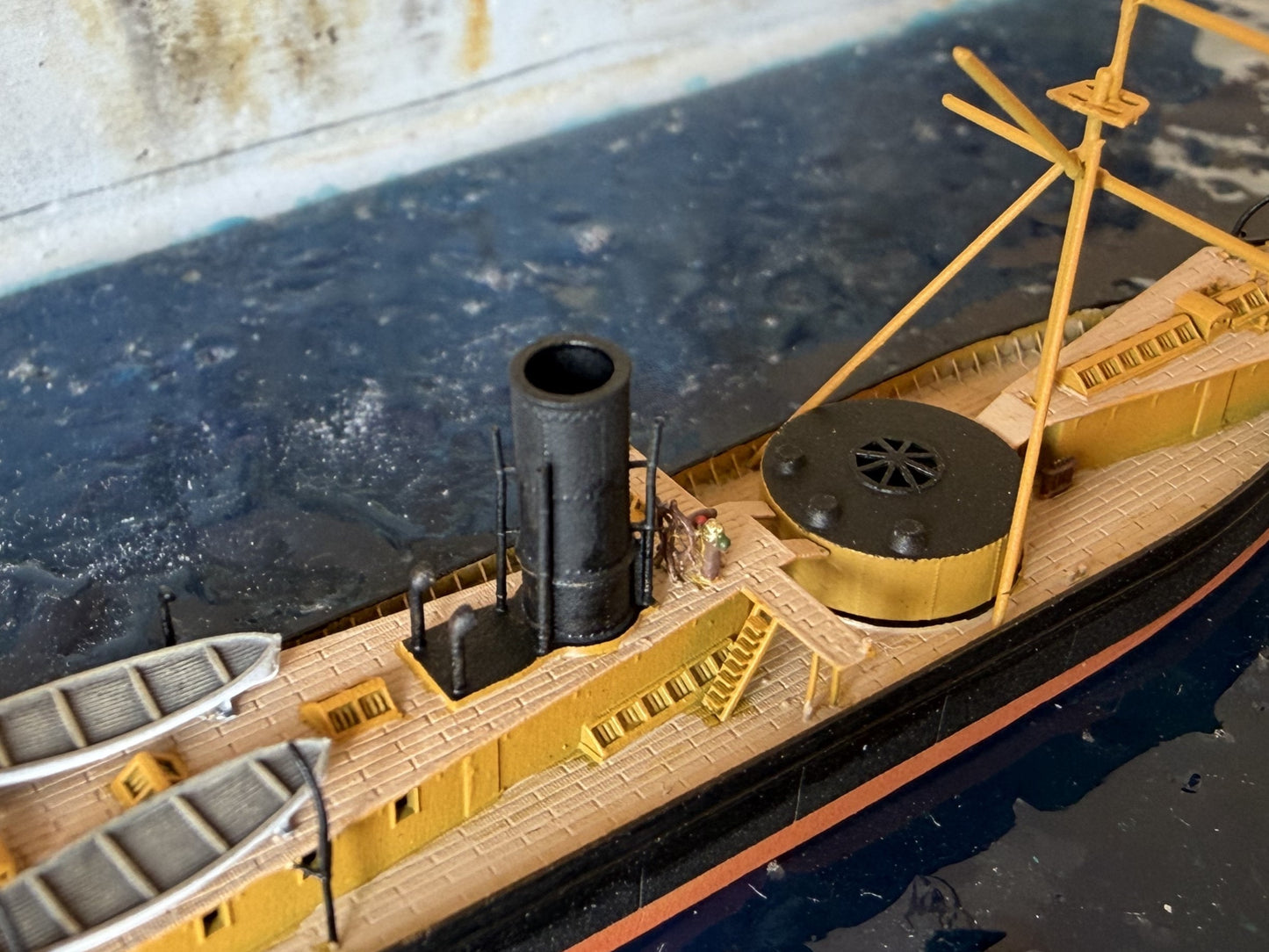 1:700 HNLMS Schorpioen, Ironclad, Monitor, Ram Ship, Royal Netherlands Navy