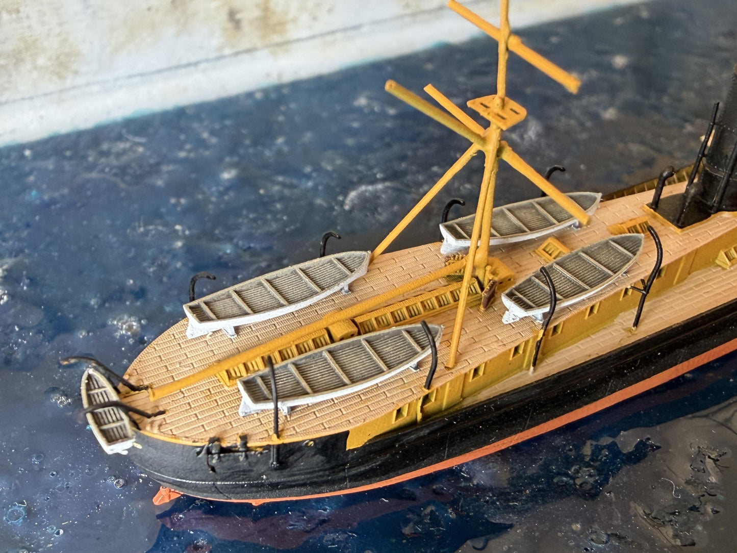 1:700 HNLMS Schorpioen, Ironclad, Monitor, Ram Ship, Royal Netherlands Navy