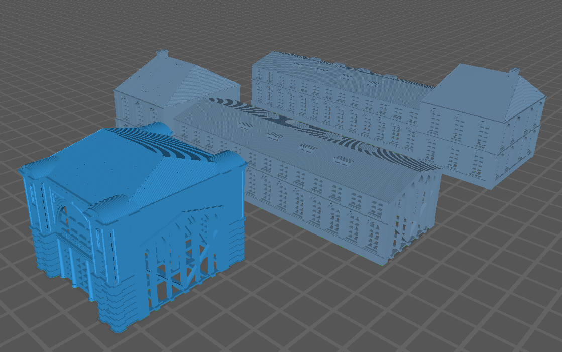 1:500 Train station kit, locomotive shed, Railway facilities, Bahnhof, Lokschuppen, Eisenbahnanlagen