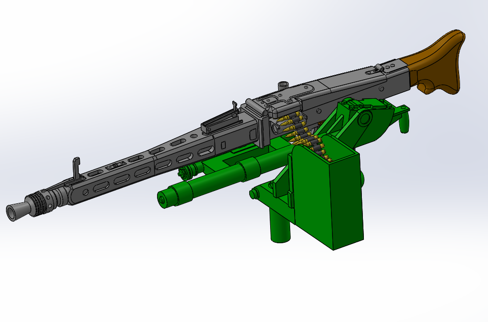 1:35 German tank machine guns, MG3, MG42, MG34, autocannons, MK108, MG151