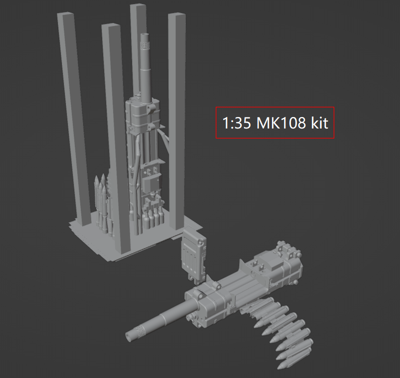 1:35 German tank machine guns, MG3, MG42, MG34, autocannons, MK108, MG151