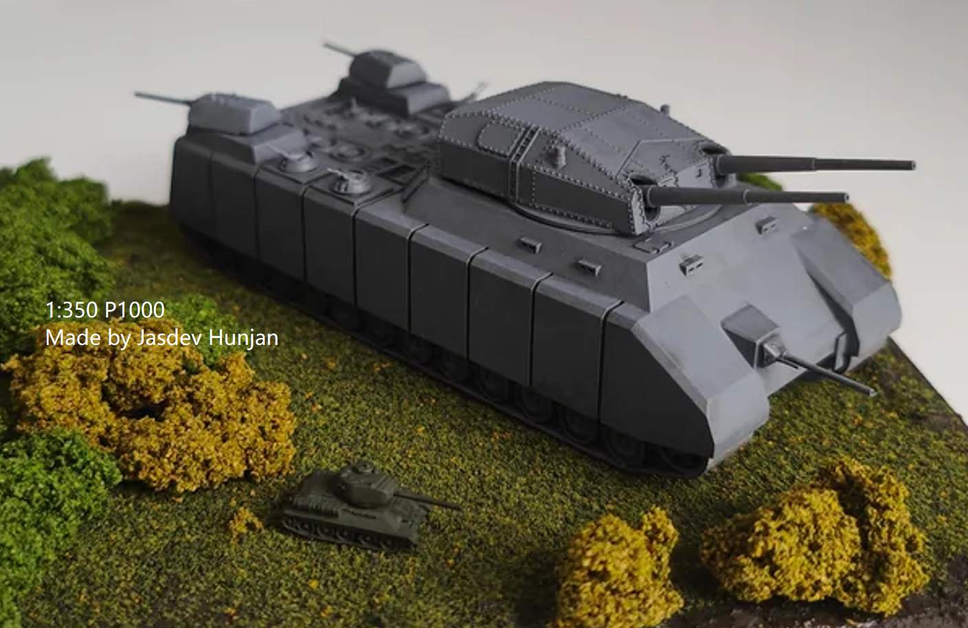 1:700, 1:350 German super heavy tanks set, P1000 Ratte und P1500 landkreuzer, E100, Maus, Karl Gerät, Krupp Räumer S, V2