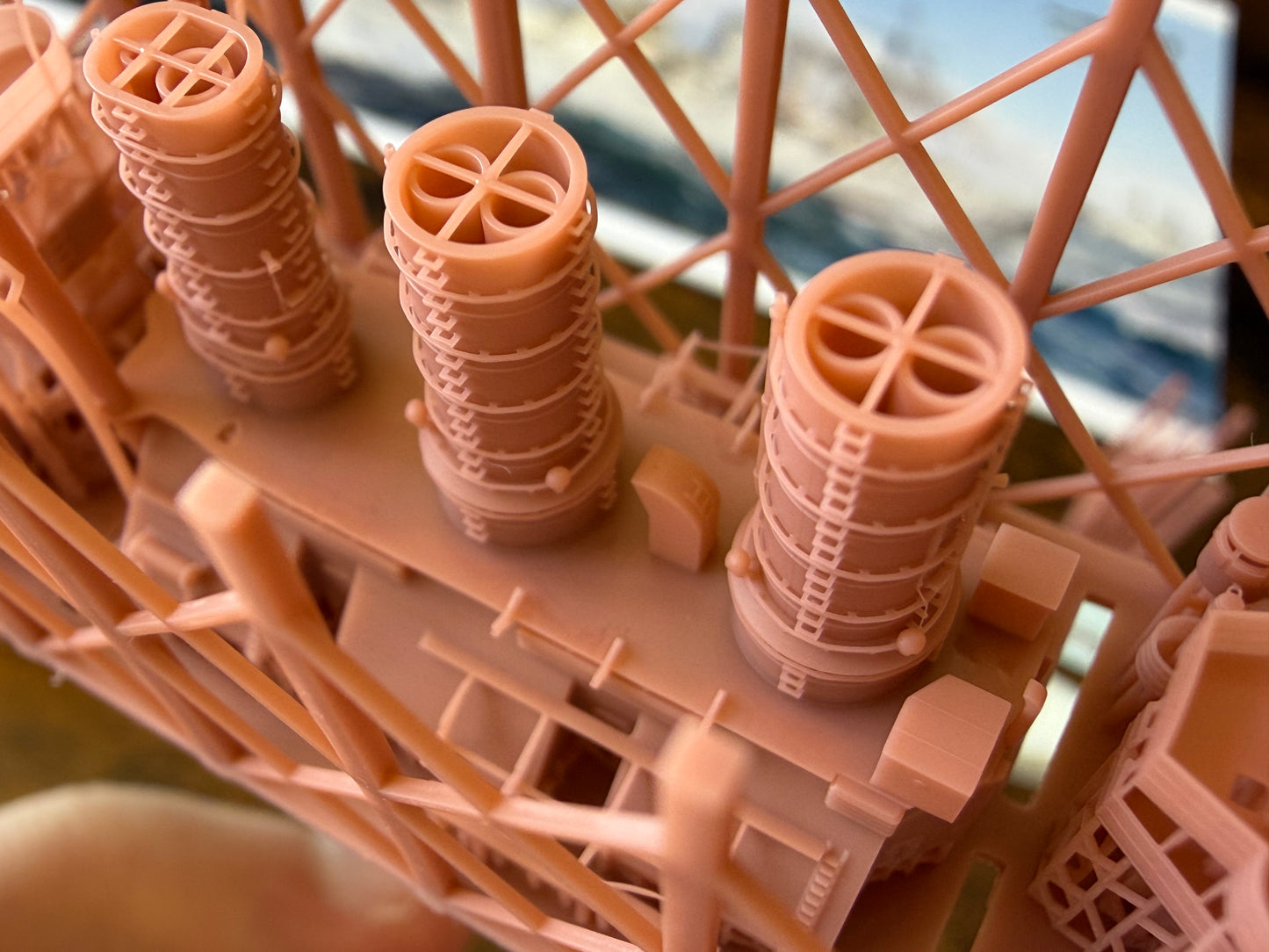 1:700 German Battleship SMS Ostfriesland, Helgoland class, 3d printed, resin model, waterline, full hull model