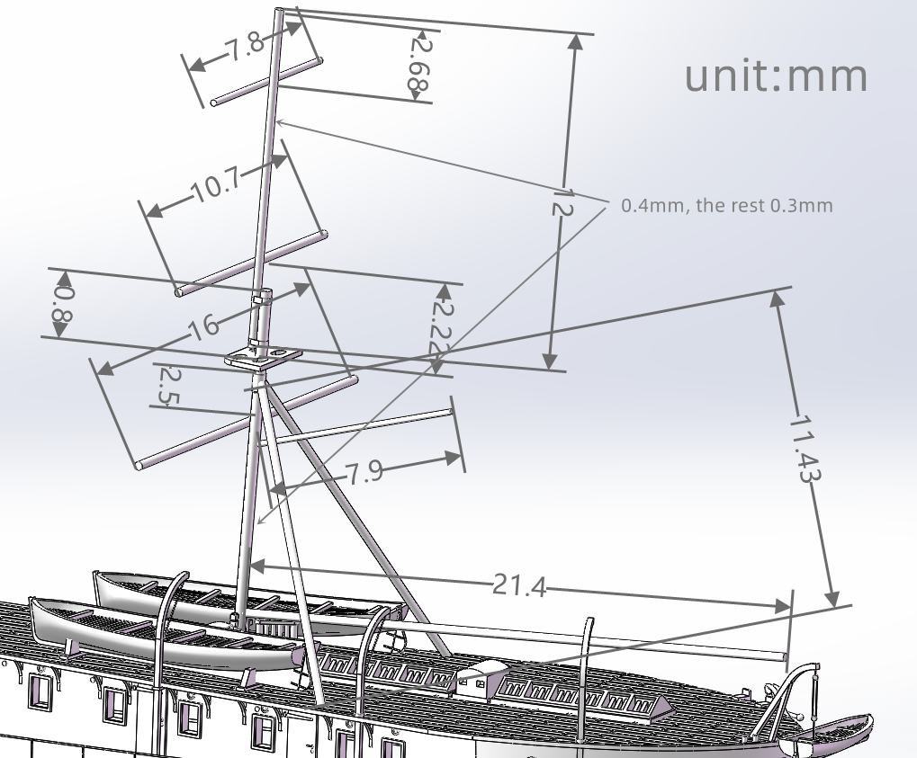 1:700 HNLMS Schorpioen, Ironclad, Monitor, Ram Ship, Royal Netherlands Navy